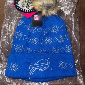 NFL Buffalo Bills Blue Snowflake LED Light Up Hat